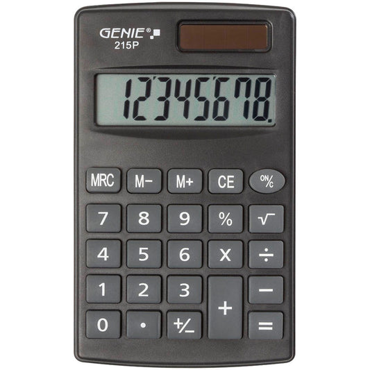 GENIE 215 P Taschenrechner schwarz | 12630