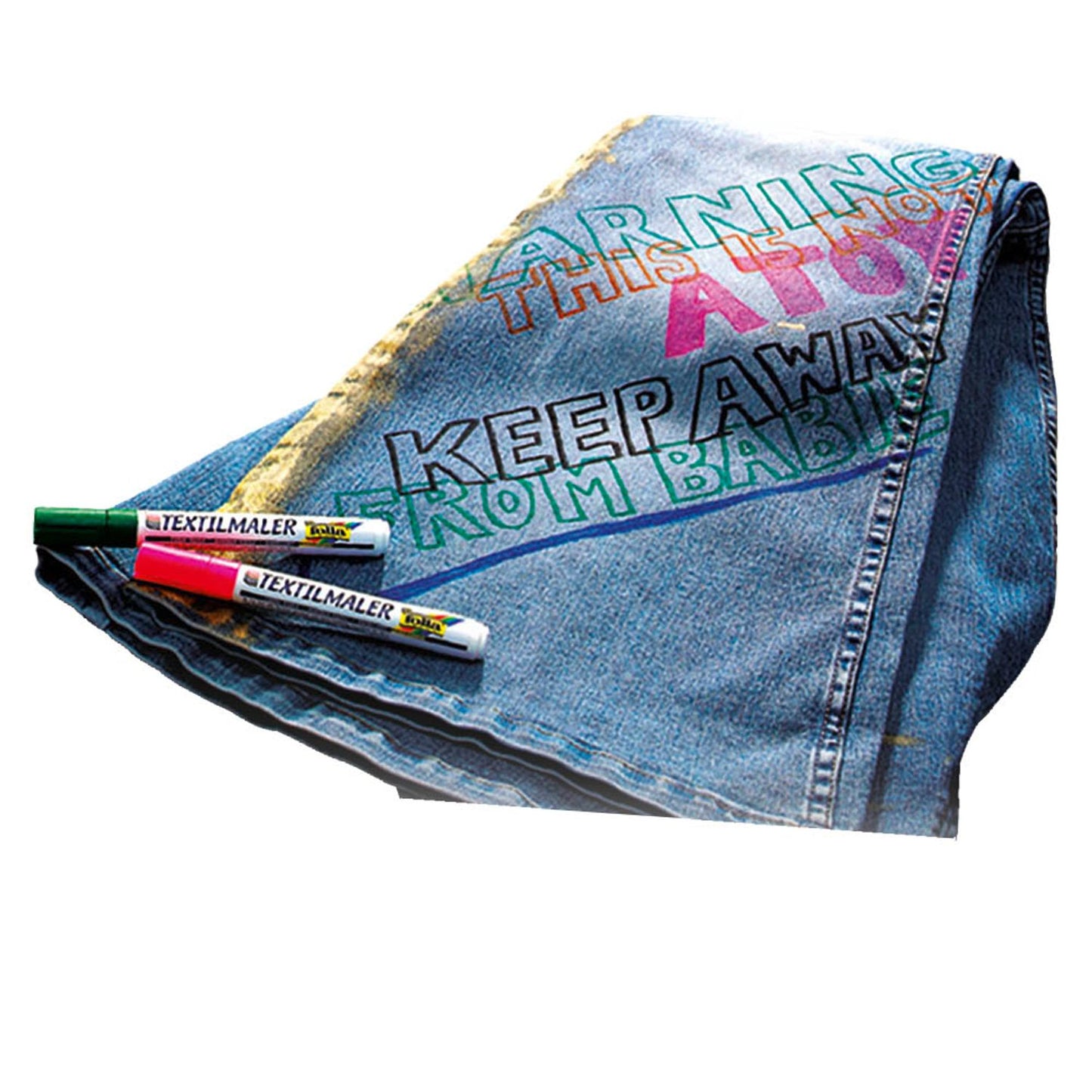 folia Textilmarker farbsortiert 1,0 - 5,0 mm | 581 | 1 Pack = 12 St.