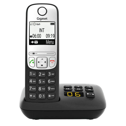 Gigaset A690A Schnurloses Telefon mit Anrufbeantworter schwarz | S30852-H2830-B101