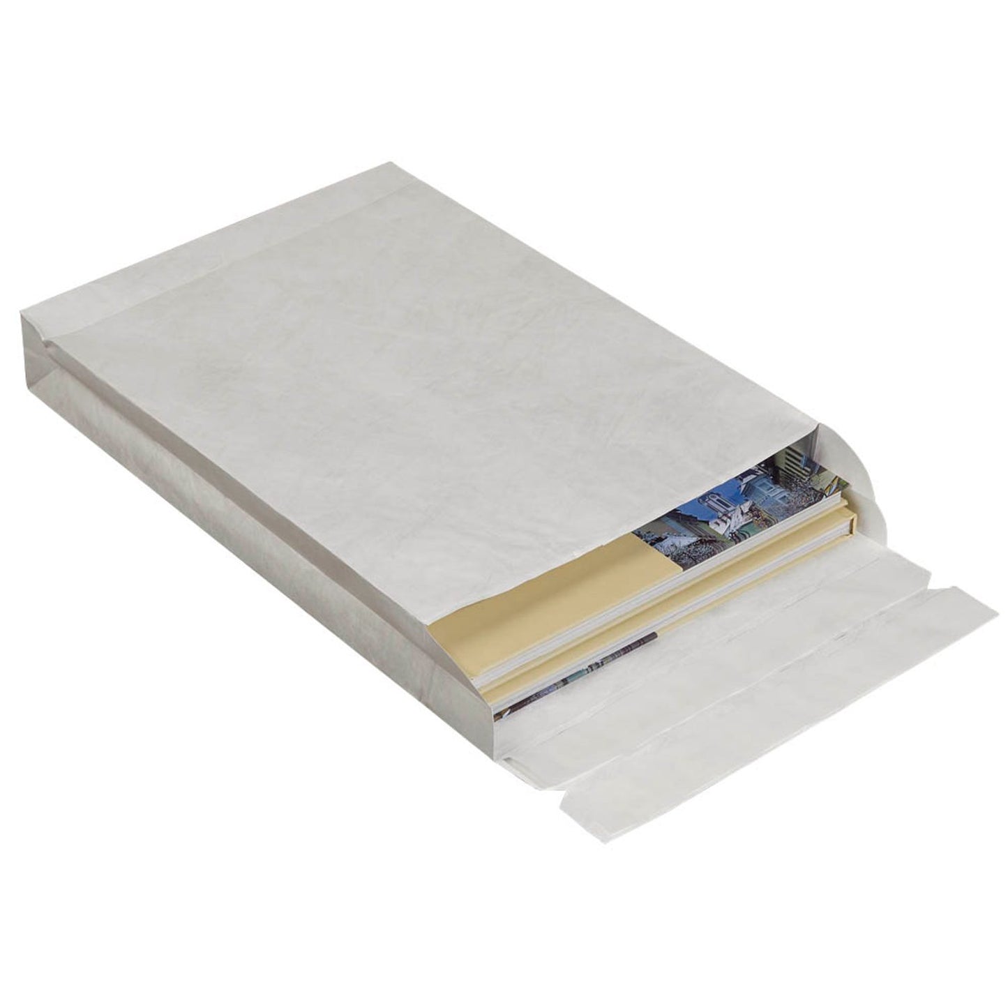 BONG Faltentaschen Tyvek® E-Commerce ca. DIN B4 ohne Fenster weiß mit 5,0 cm Falte | 69102 | 1 Pack = 50 St.