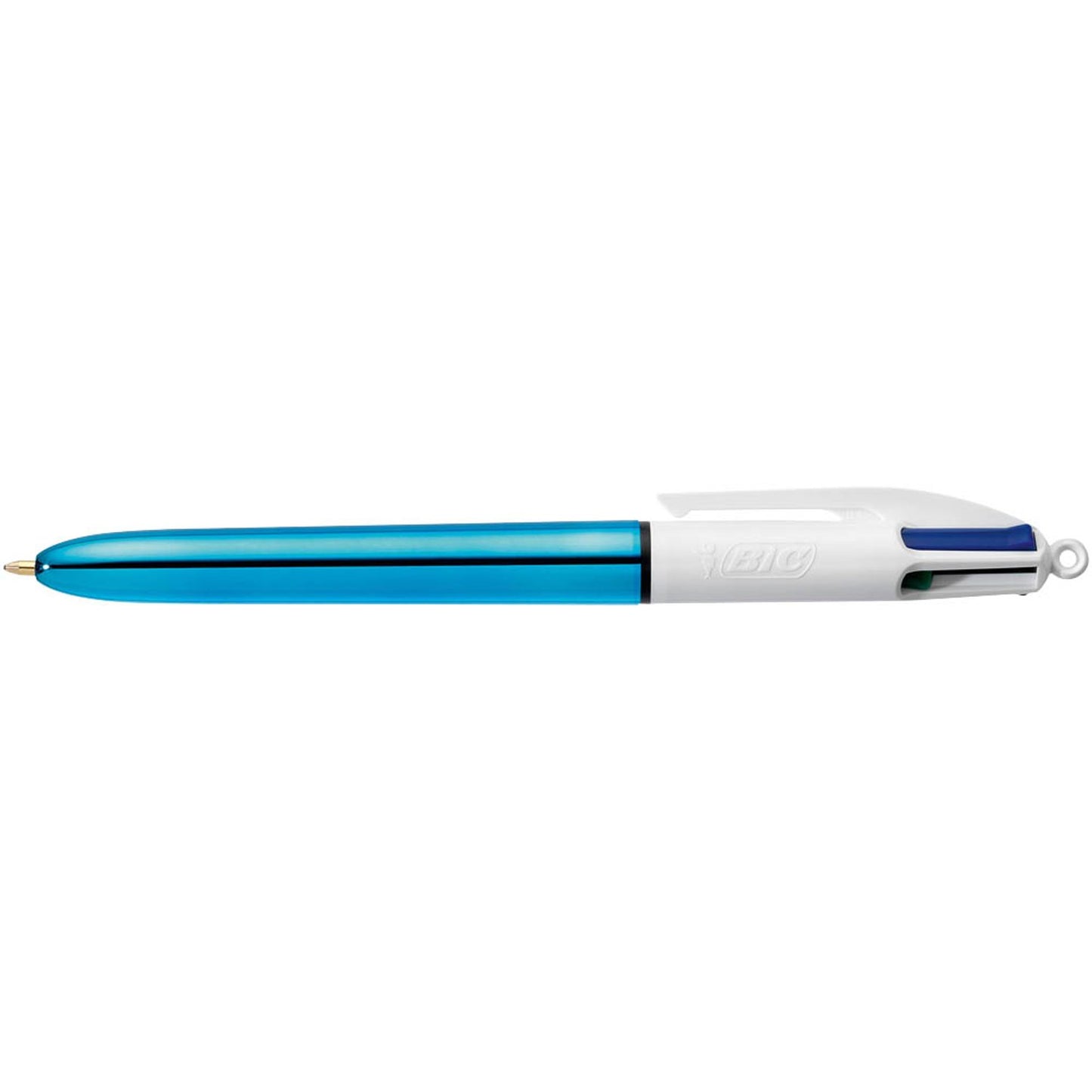 BIC 4-Farben-Kugelschreiber 4 Colours Shine farbsortiert, Schreibfarbe: farbsortiert | 964775 | 1 Pack = 12 St.