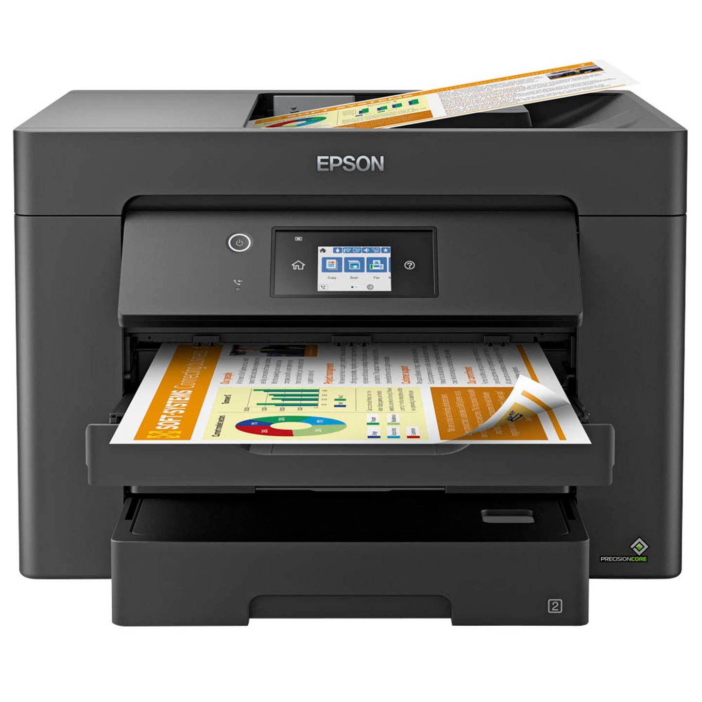 EPSON WorkForce WF-7830DTWF 4 in 1 Tintenstrahl-Multifunktionsdrucker schwarz | C11CH68403