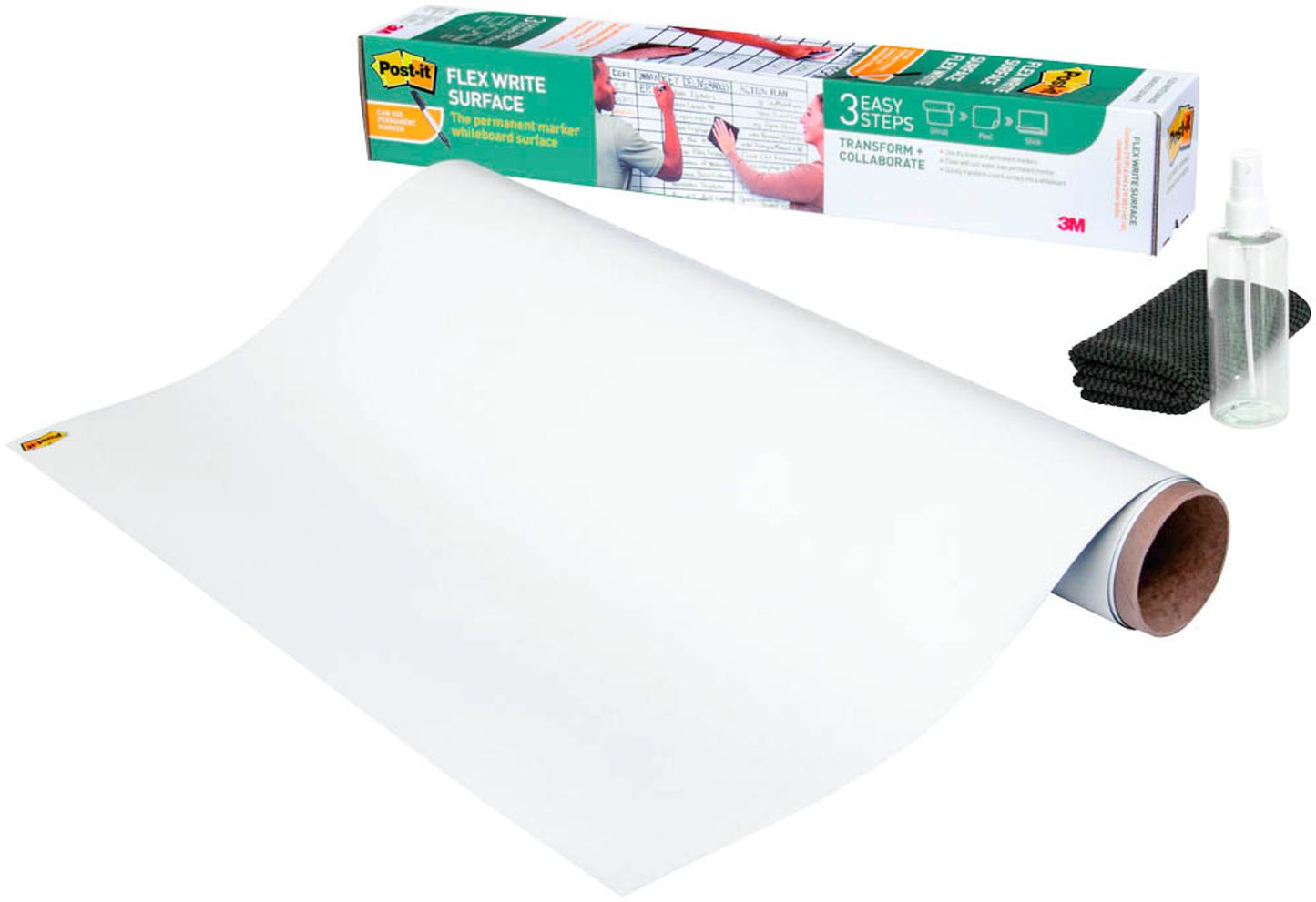 Post-it® selbstklebende Whiteboardfolie Flex Write Surface blanko, 1 Rolle