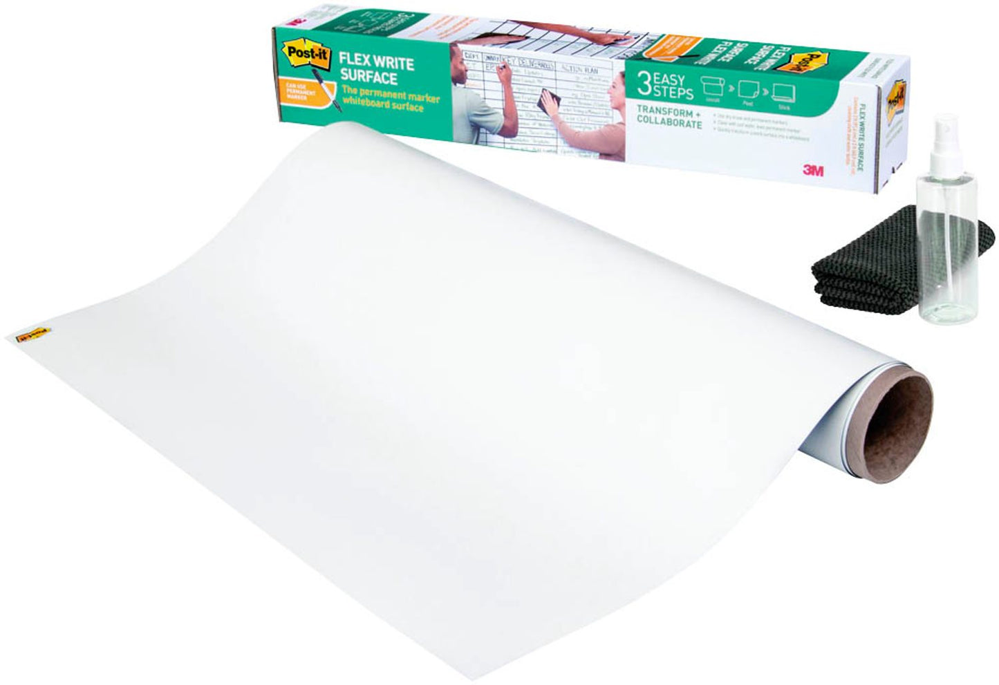 Post-it® selbstklebende Whiteboardfolie Flex Write Surface blanko, 1 Rolle