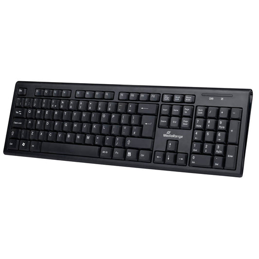 MediaRange Tastatur kabellos schwarz | MROS111
