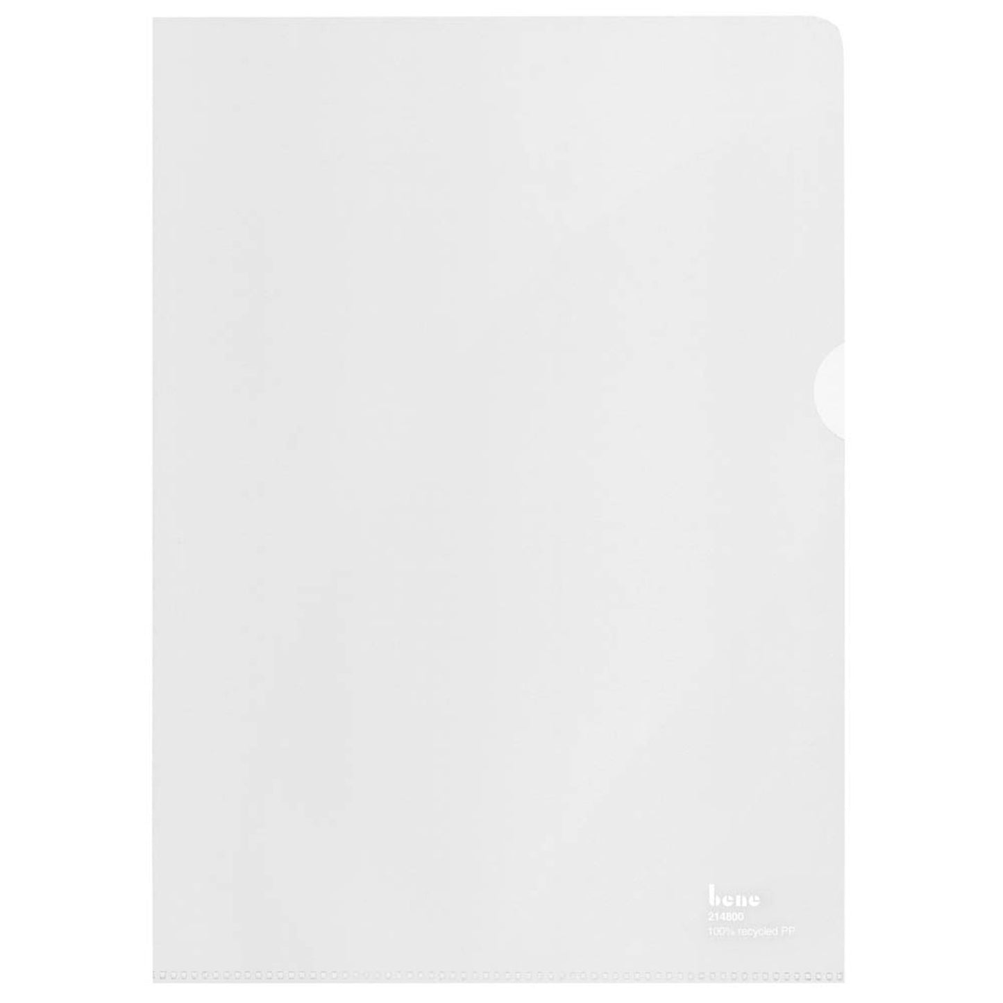 bene Sichthüllen DIN A4 transparent genarbt 0,10 mm | 214800 | 1 Pack = 100 St.