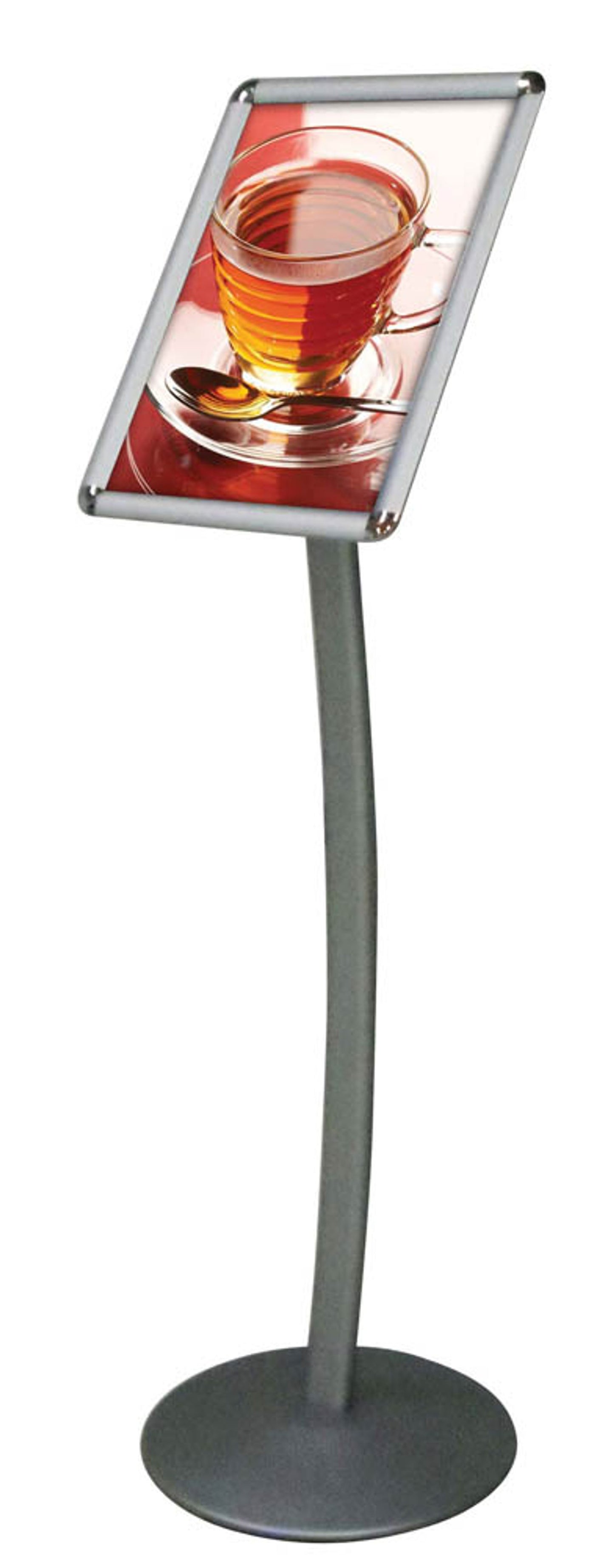 update displays Infoständer silber