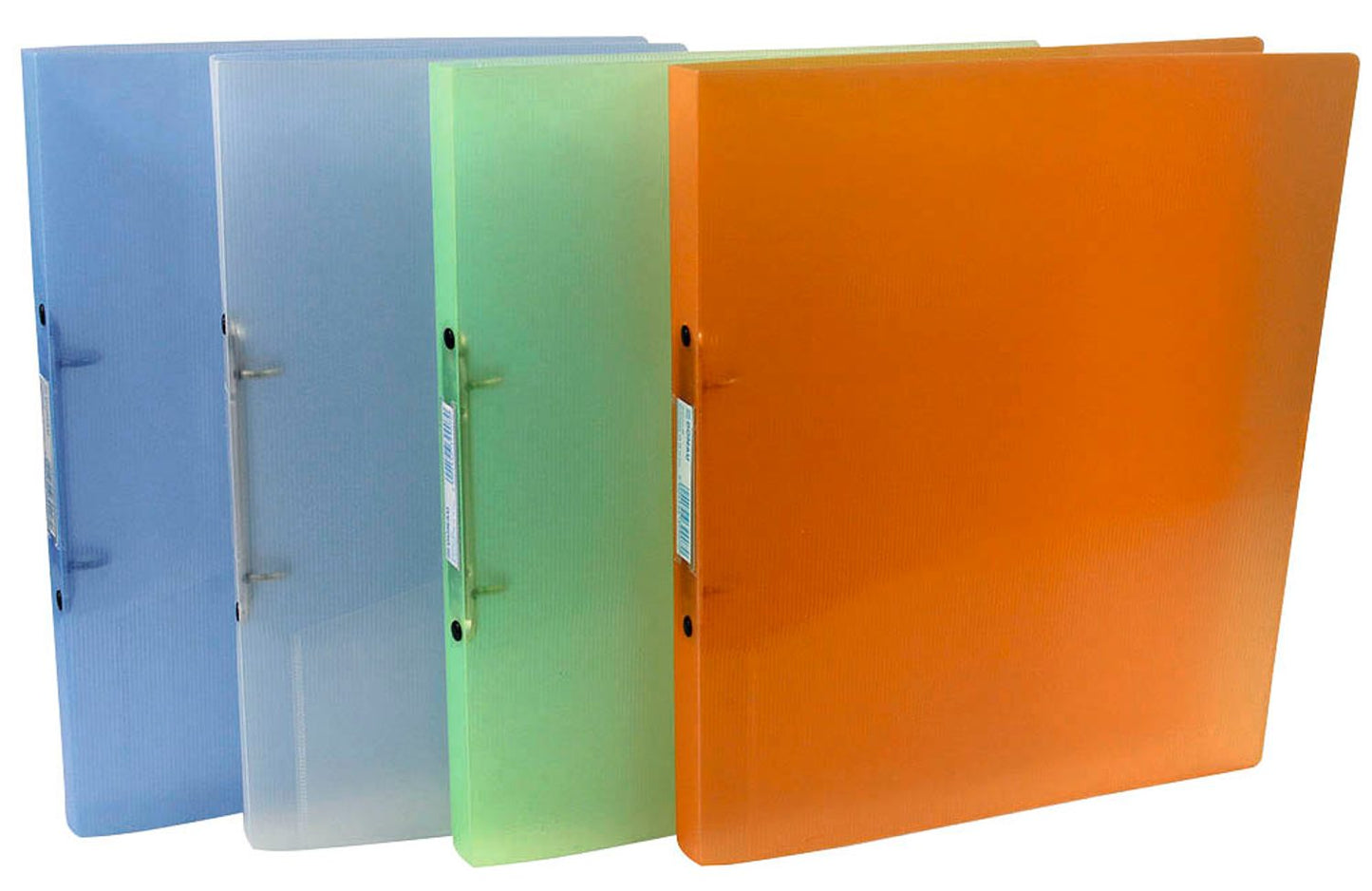 12 DONAU Ringbücher 2-Ringe weiß, blau, grün, orange DIN A4,