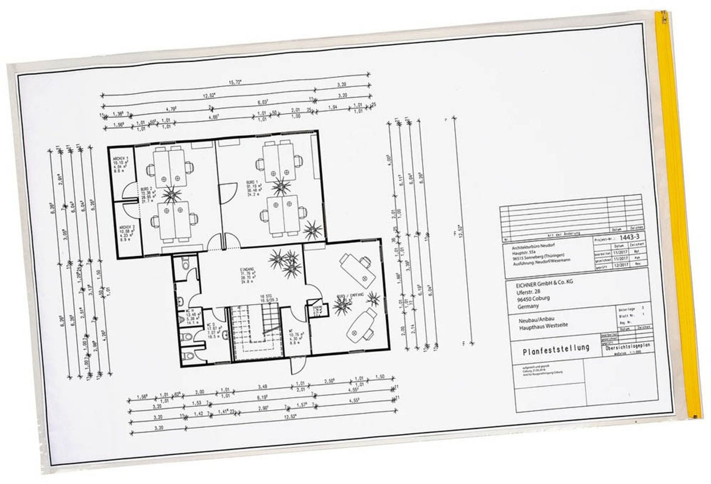 EICHNER Planschutztaschen transparent/gelb