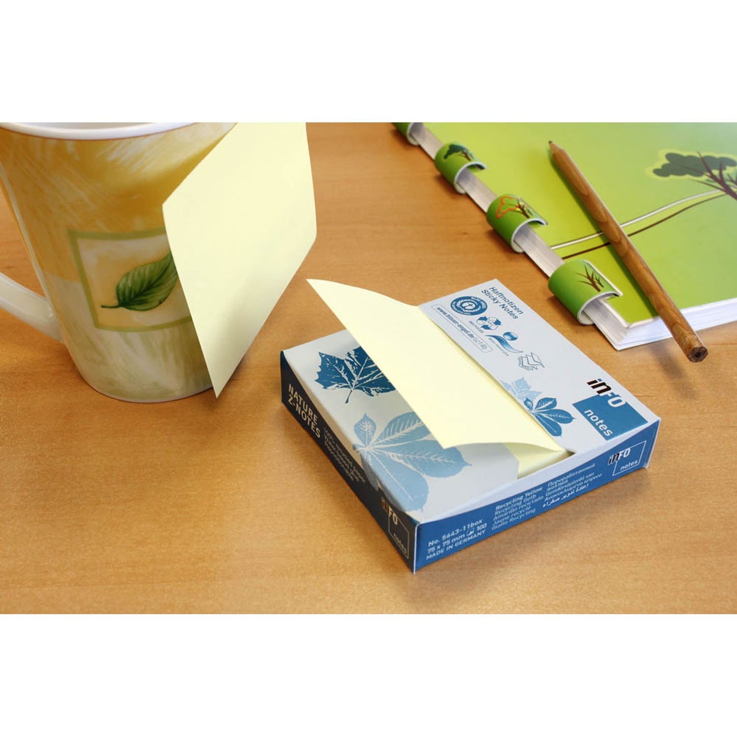 inFO Z-Notes Recycling Haftnotizen gelb | 5643-11BOX