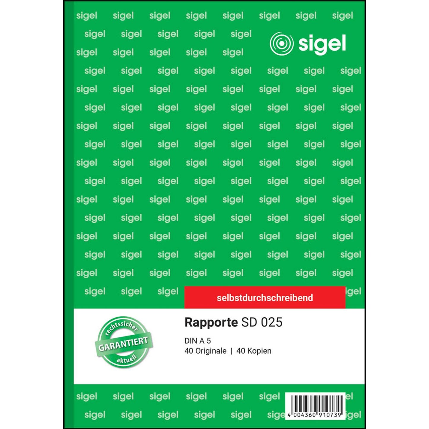 SIGEL Rapport Formularbuch | SD025