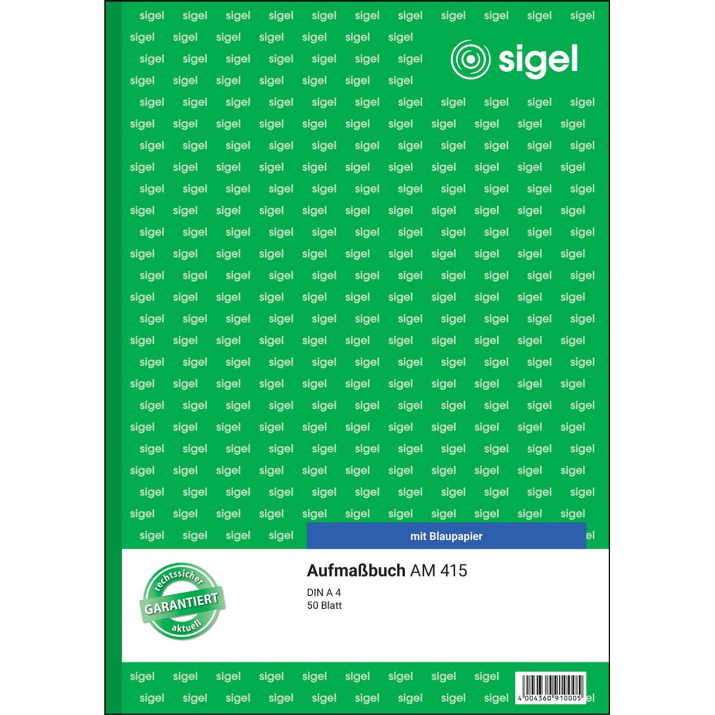 SIGEL Aufmaßbuch Formularbuch | AM415