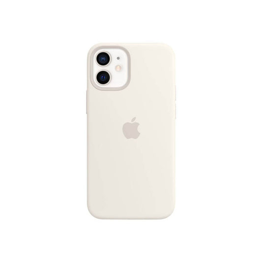Apple Silikon Case Handy-Cover für iPhone 12 mini weiß | MHKV3ZM/A