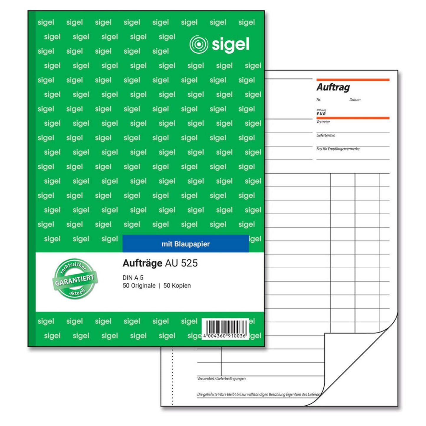 SIGEL Auftrag Formularbuch | AU525