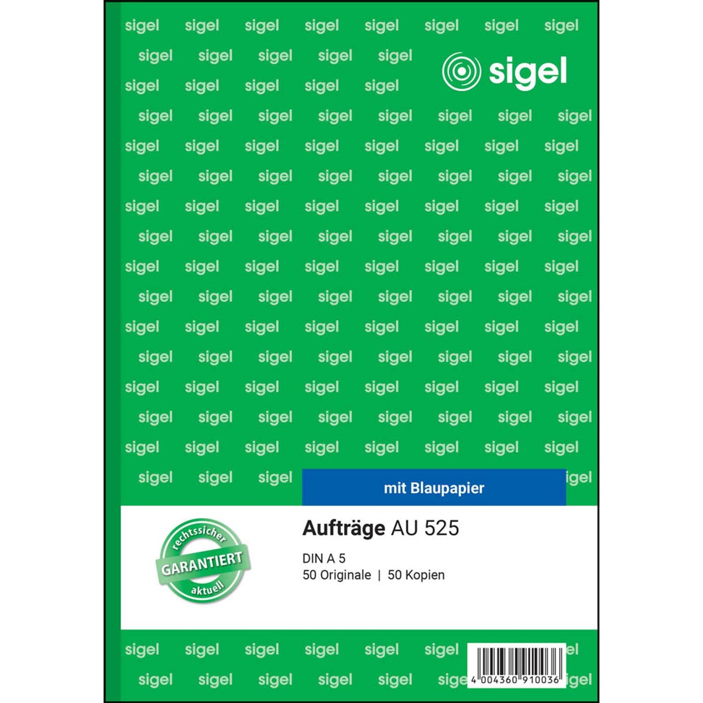 SIGEL Auftrag Formularbuch | AU525
