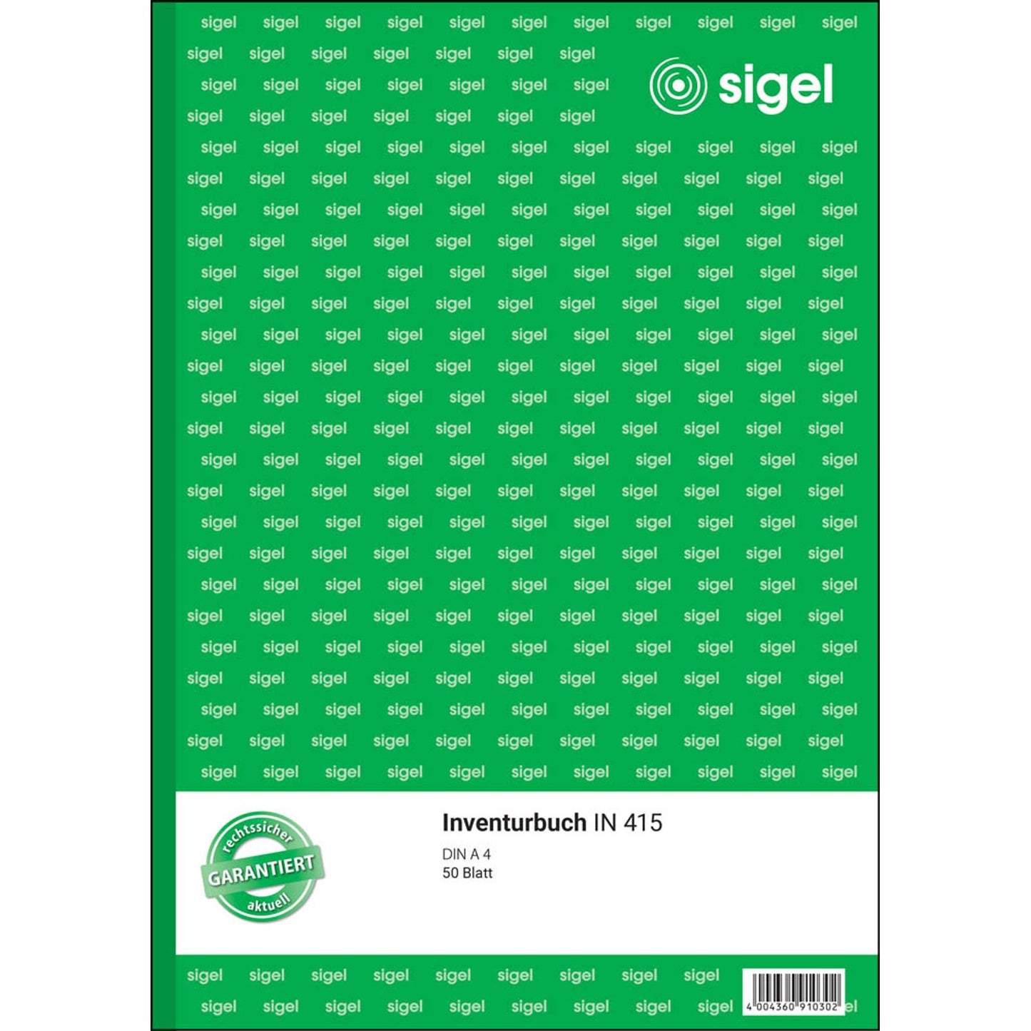 SIGEL Inventurbuch | IN415