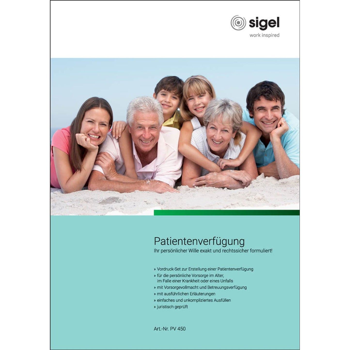 SIGEL Patientenverfügung Formulare | PV450