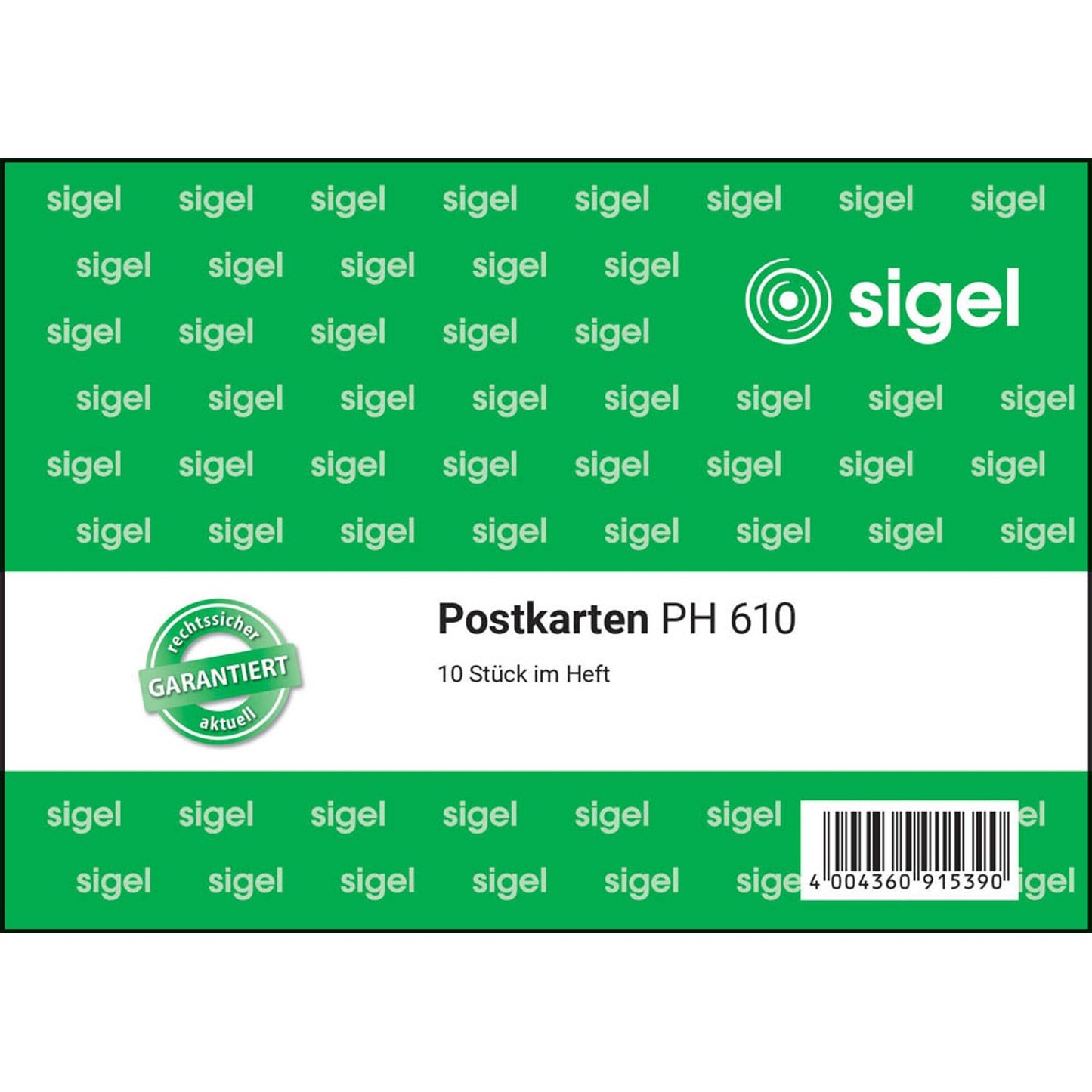SIGEL Postkarte Formularbuch | PH610