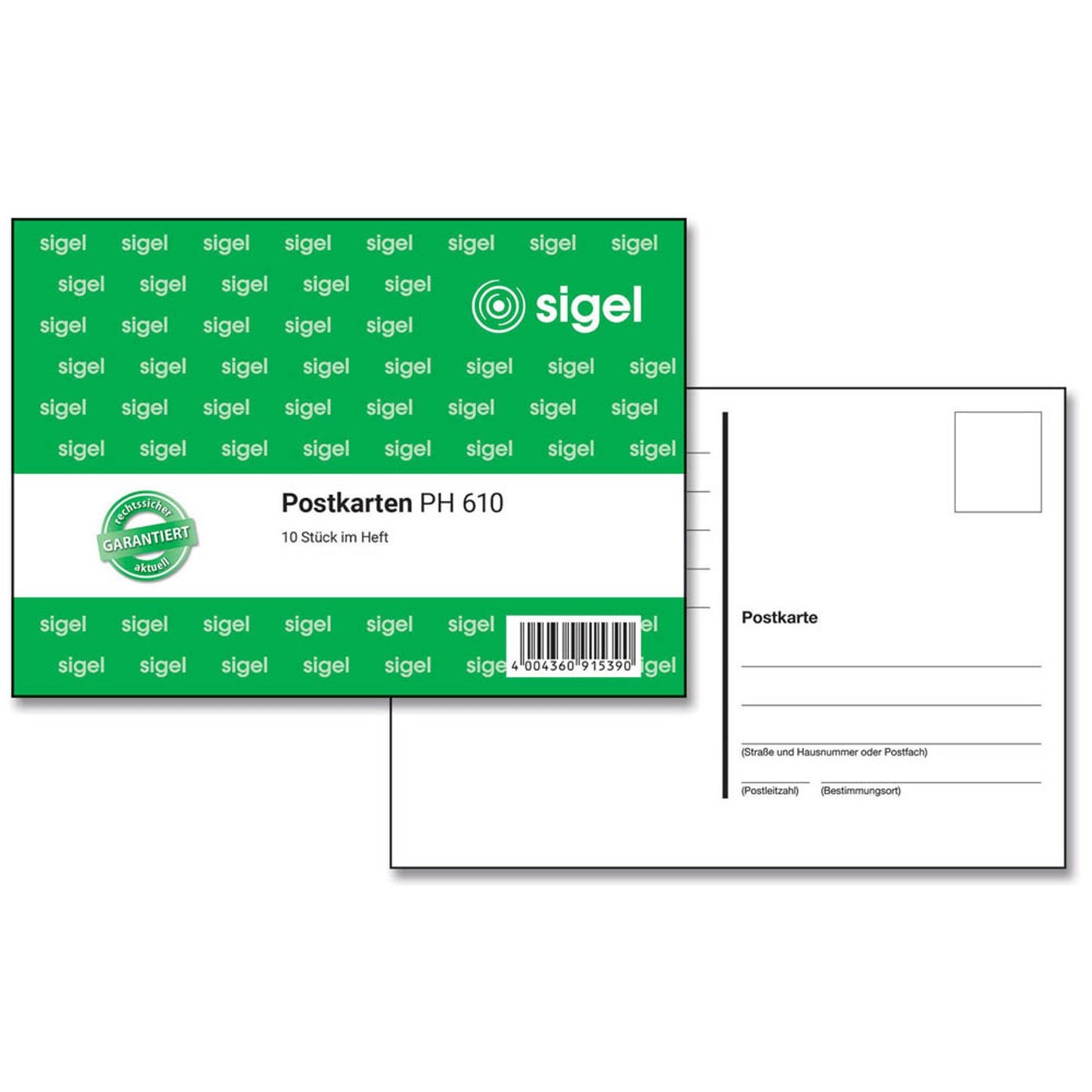 SIGEL Postkarte Formularbuch | PH610