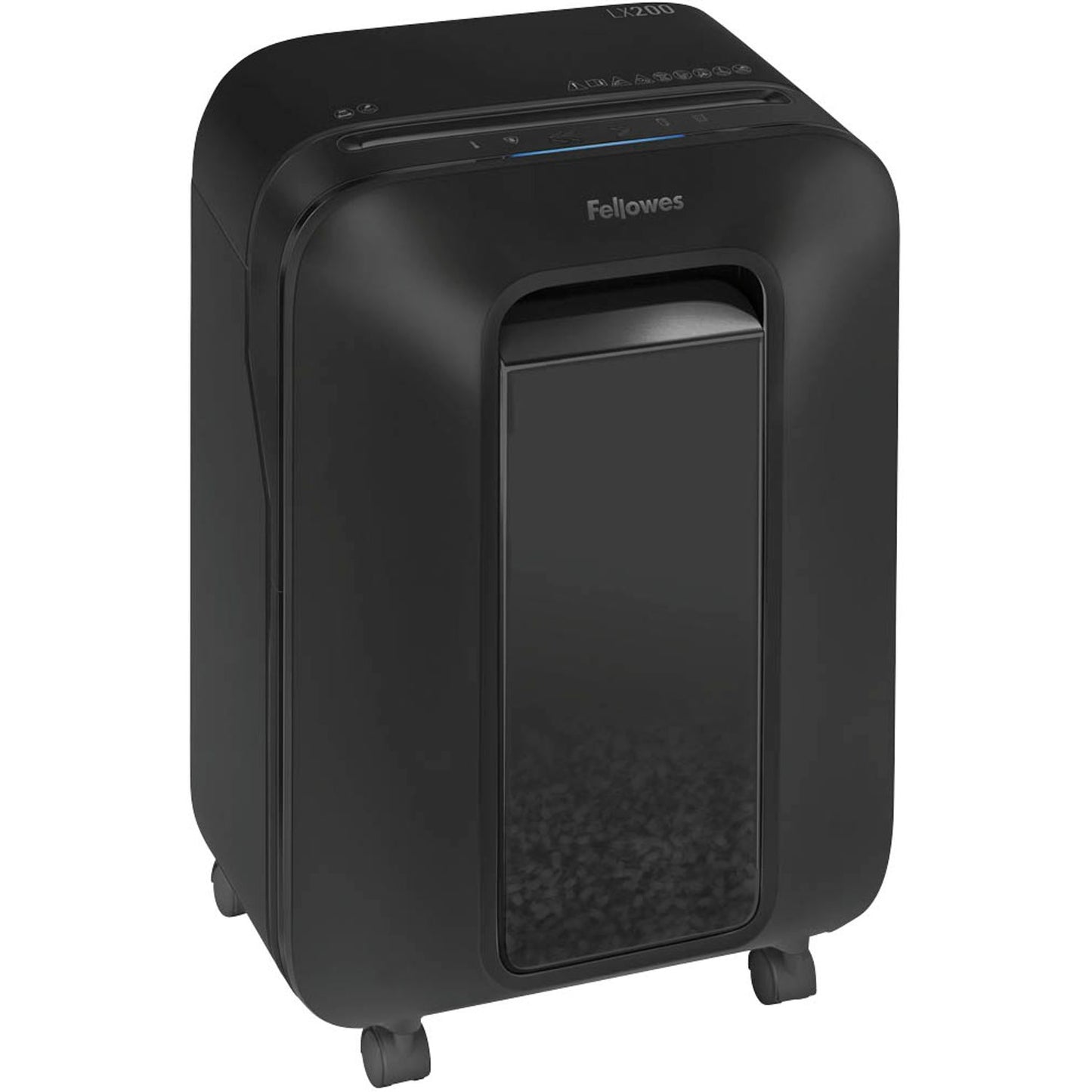 Fellowes AKTION: Powershred LX200 Aktenvernichter mit Partikelschnitt P-4, 4 x 12 mm, bis , schwarz mit CashBack | 5502201