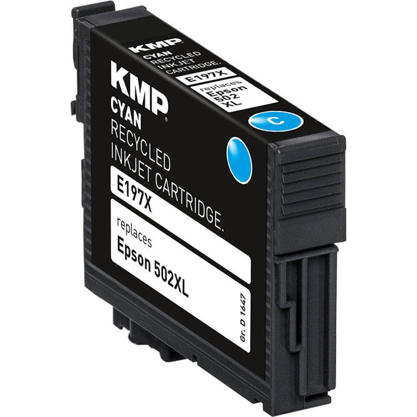 KMP E197X cyan Druckerpatrone kompatibel zu EPSON 502XL (T02W24) | 1647,4003