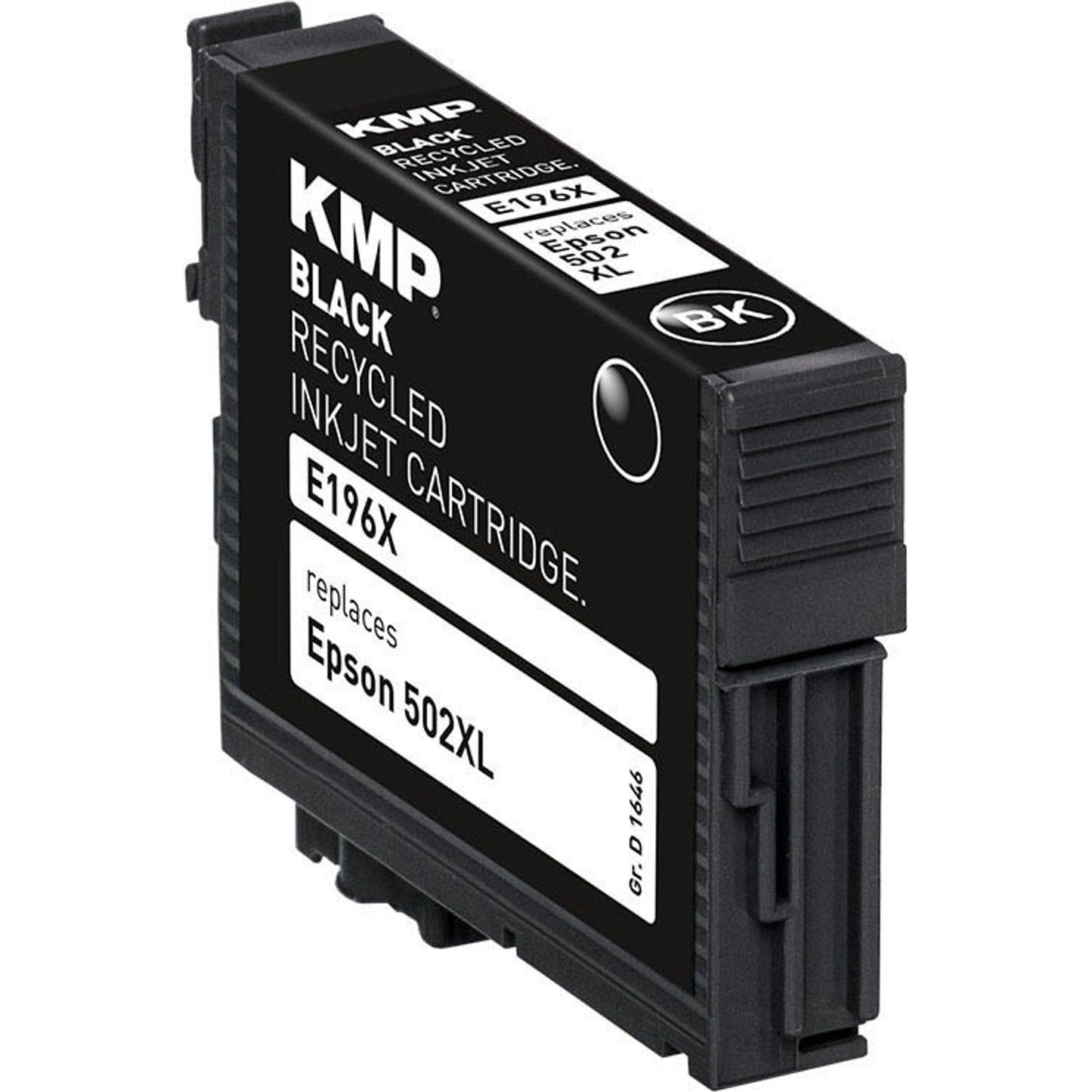KMP E196X schwarz Druckerpatrone kompatibel zu EPSON 502XL (T02W14) | 1646,4001
