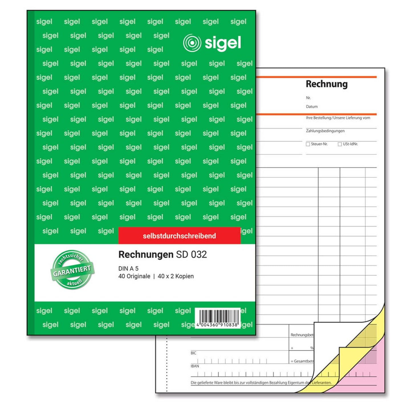 SIGEL Rechnung Formularbuch | SD032