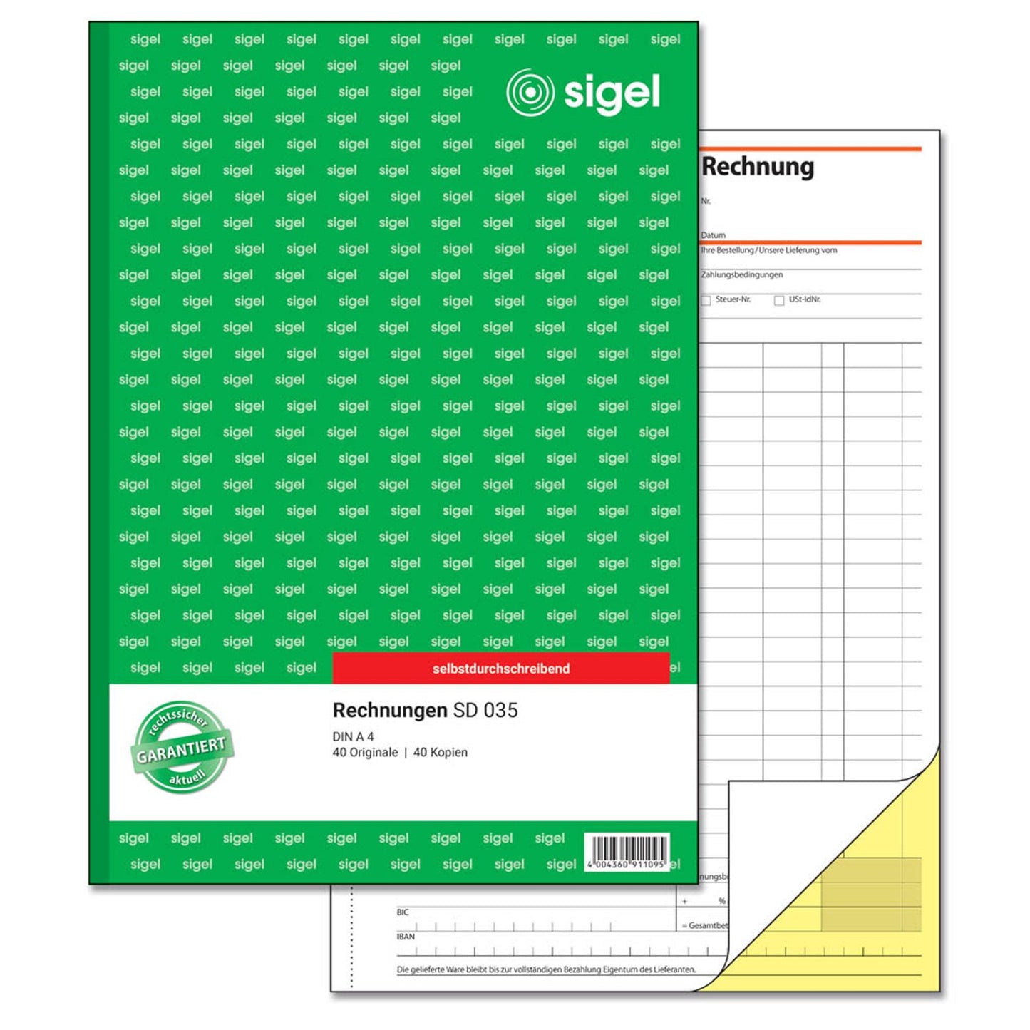 SIGEL Rechnung Formularbuch | SD035