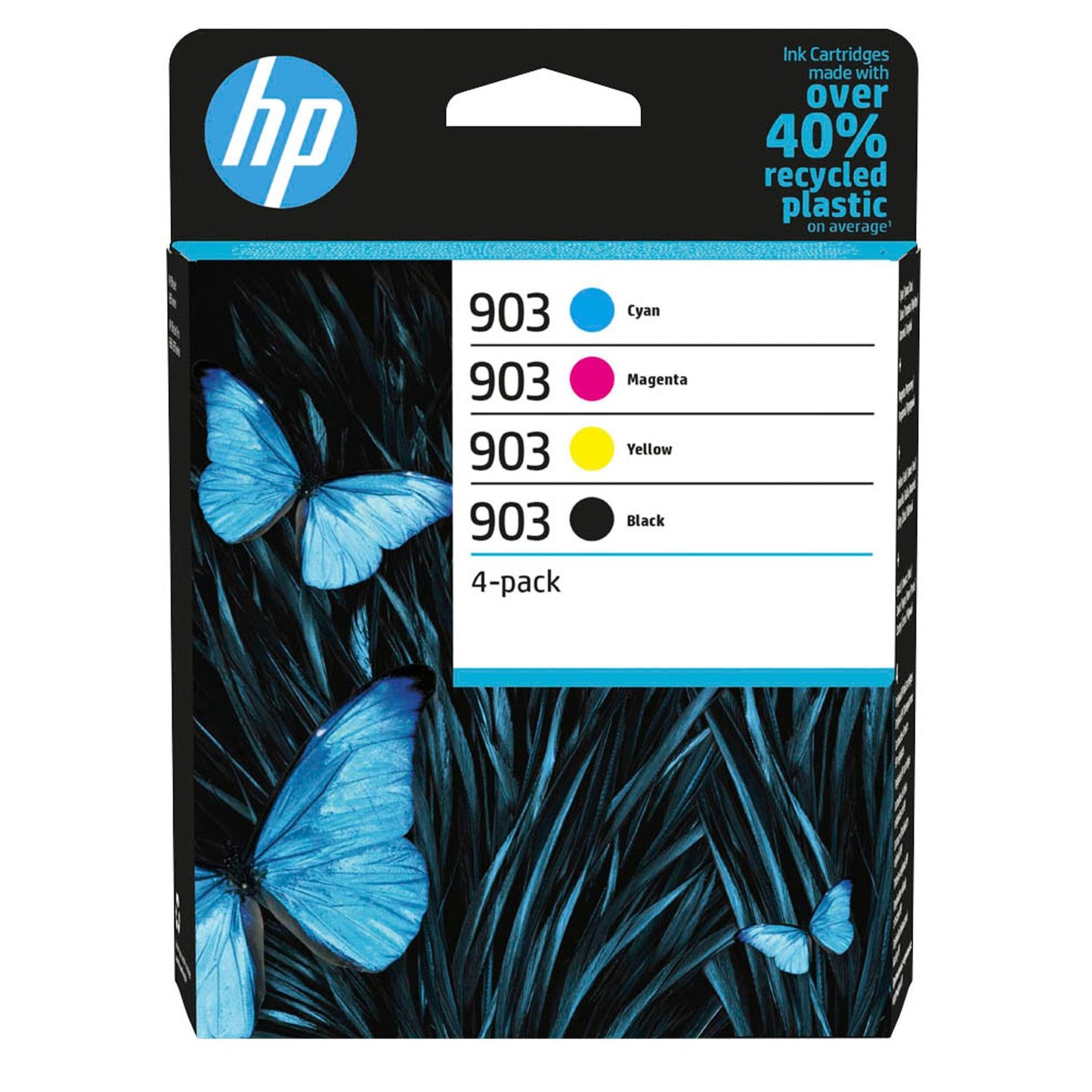 HP 903 () schwarz, cyan, magenta, gelb Druckerpatronen, 4er-Set | 6ZC73AE | 1 Pack = 4 St.