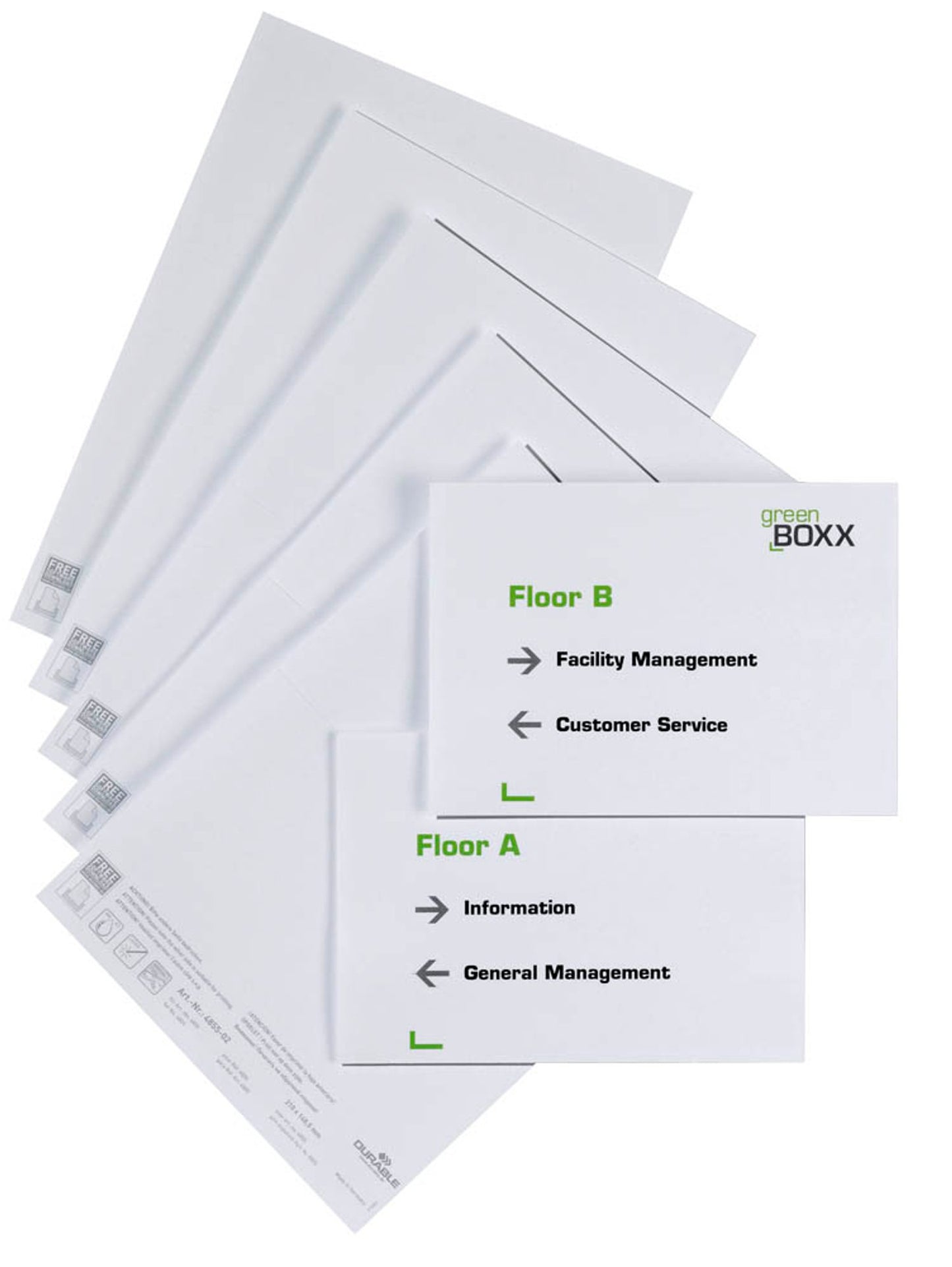 DURABLE Einsteckschilder für Namensschilder DOOR SIGN REFILL