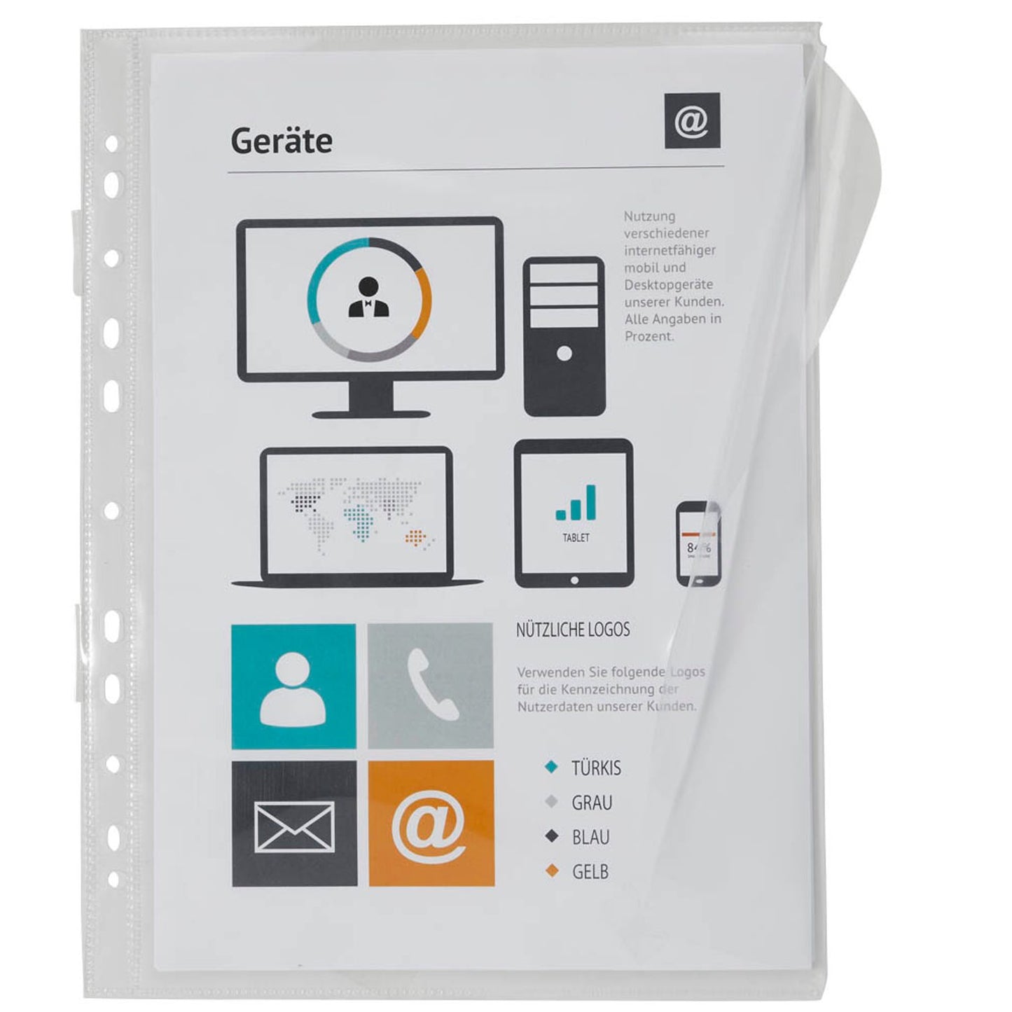 EICHNER Organisationshüllen DIN A4 transparent glatt | 9218-00881 | 1 Pack = 10 St.
