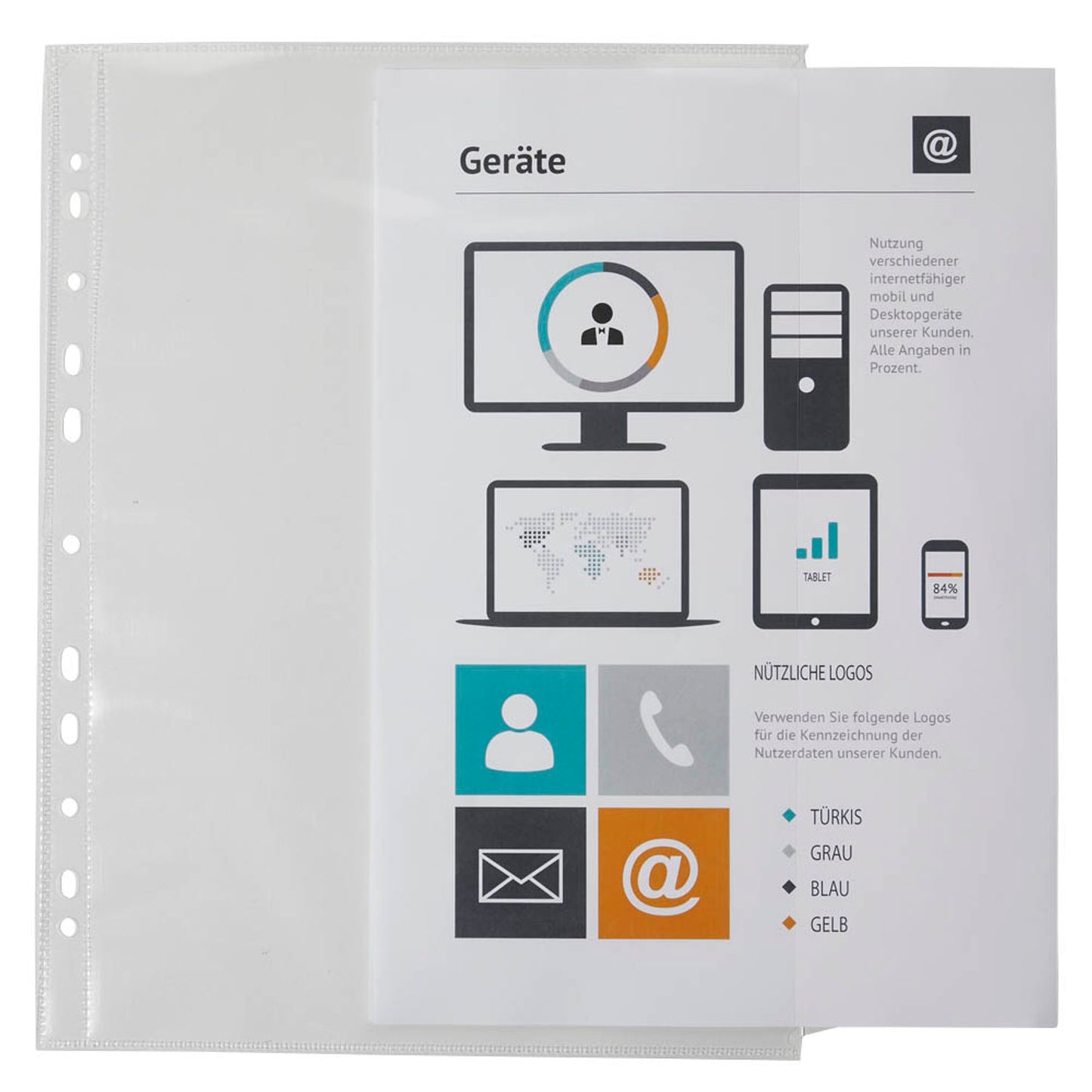 EICHNER Organisationshüllen DIN A4 transparent glatt | 9218-00881 | 1 Pack = 10 St.