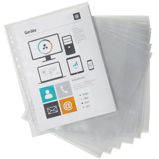 EICHNER Organisationshüllen DIN A4 transparent glatt | 9218-00881 | 1 Pack = 10 St.