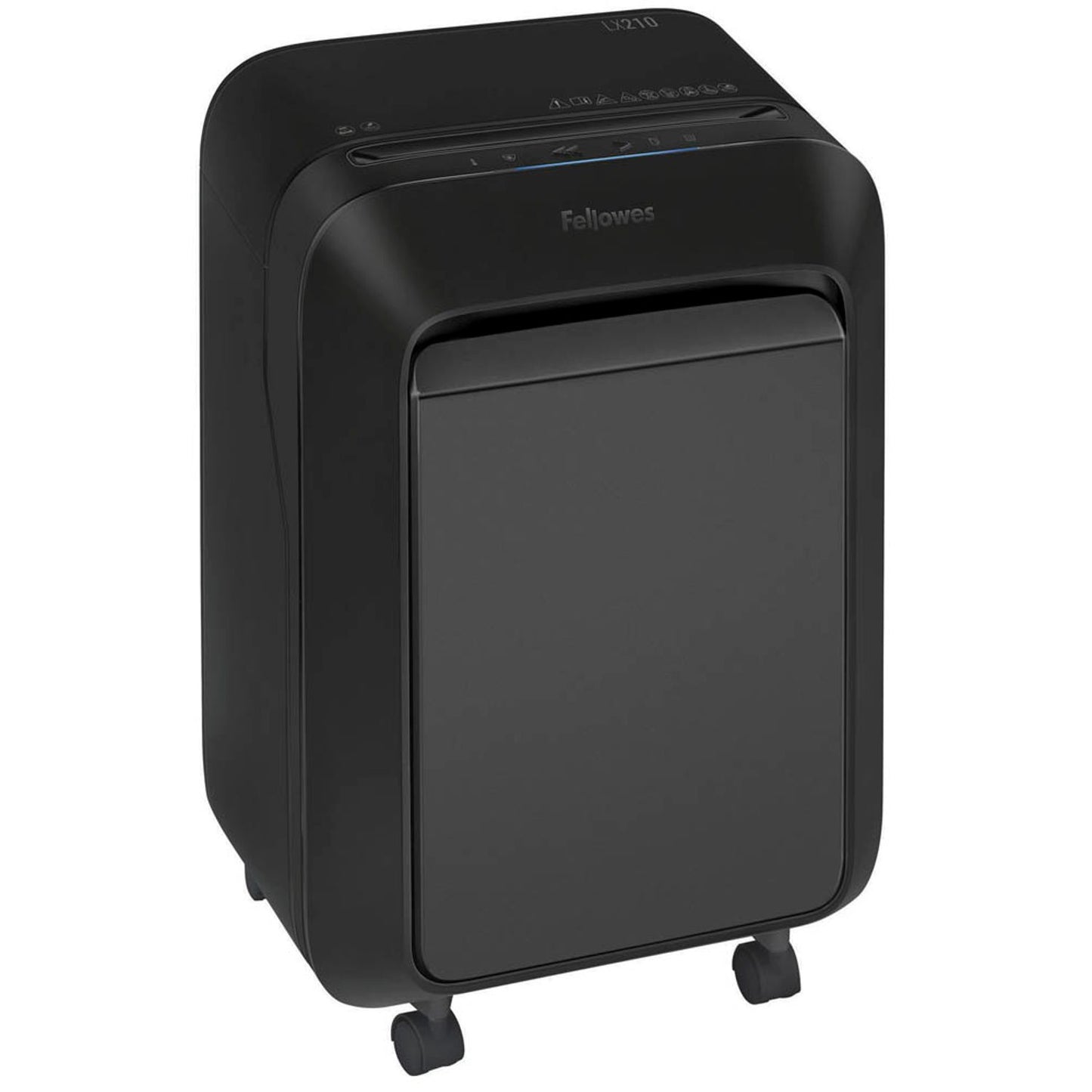 Fellowes AKTION: Powershred LX210 Aktenvernichter mit Partikelschnitt P-4, 4 x 12 mm, bis , schwarz mit CashBack | 5502501