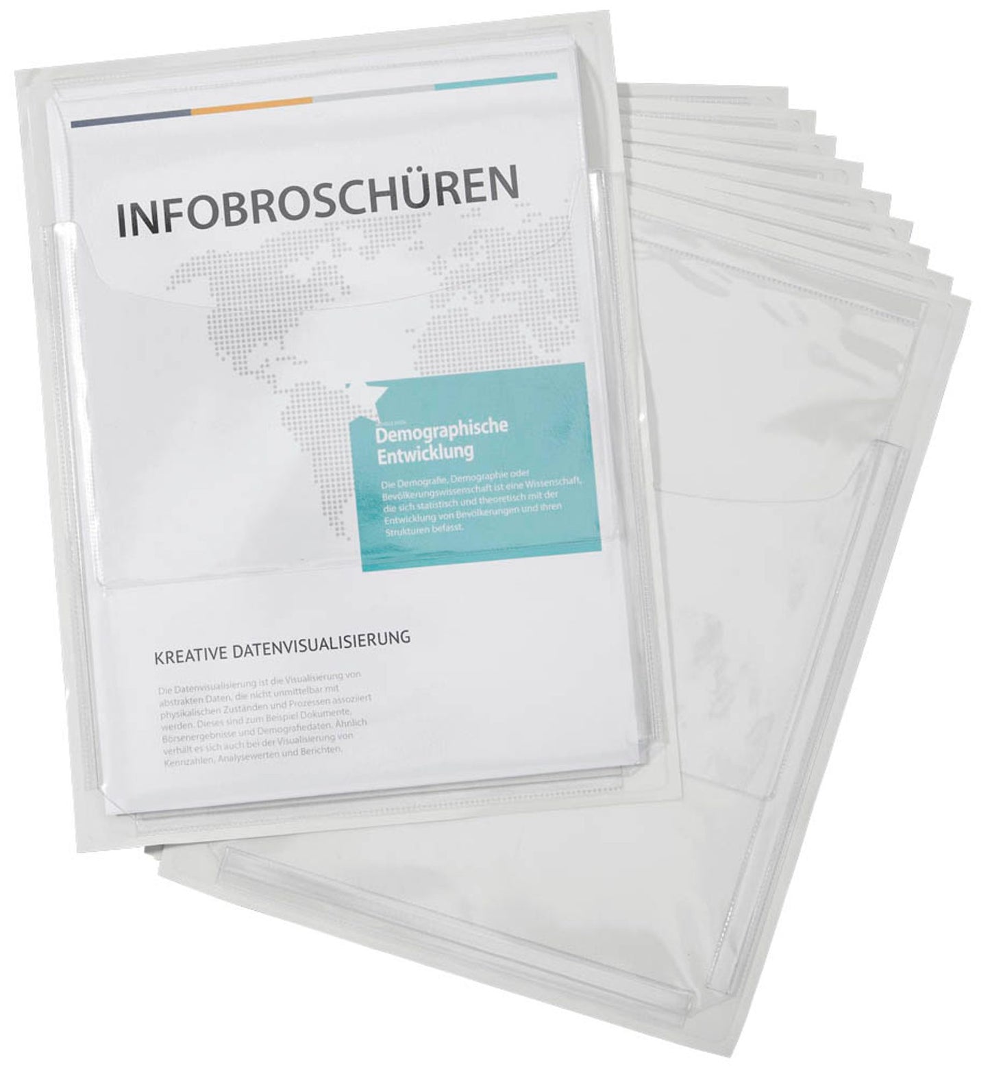 EICHNER Dokumentenhüllen selbstklebend transparent, 10 St.