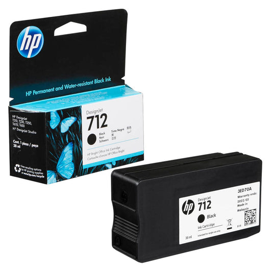 HP 712 () schwarz Druckerpatrone | 3ED70A