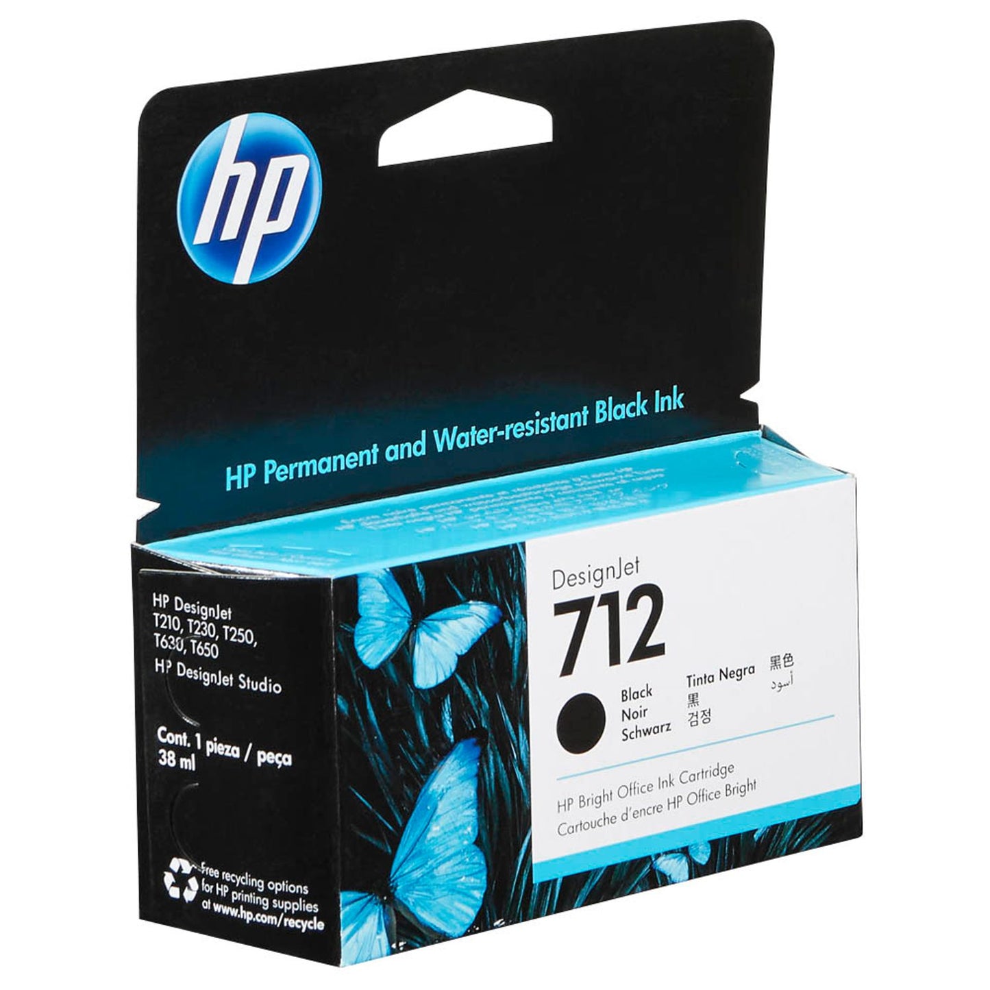 HP 712 () schwarz Druckerpatrone | 3ED70A