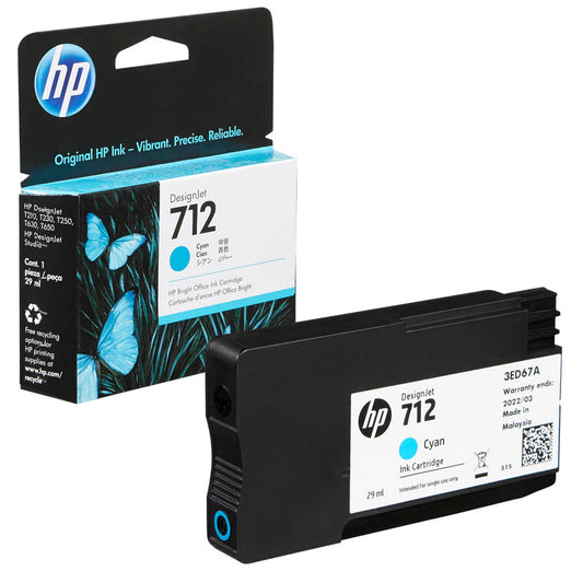 HP 712 () cyan Druckerpatrone | 3ED67A