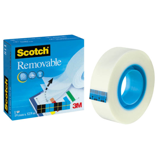 Scotch Removable Klebefilm matt 19,0 mm x 33,0 m | M8111933