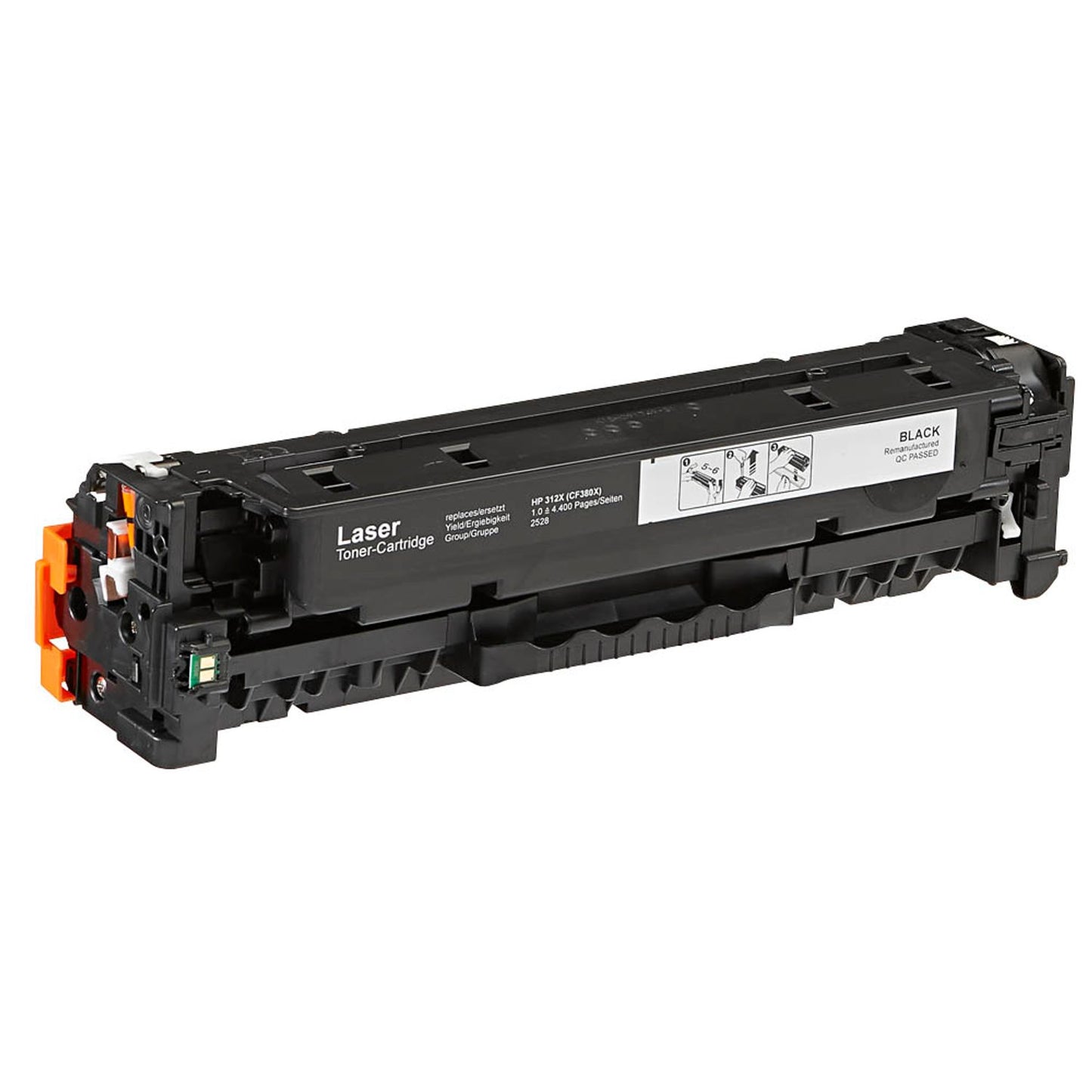 dots schwarz Toner kompatibel zu HP 312X (CF380X) | 2528,3000-DOTS