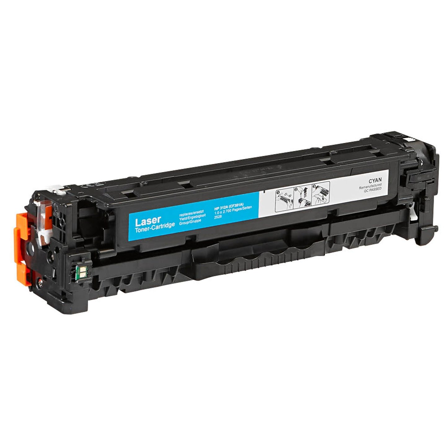 dots cyan Toner kompatibel zu HP 312A (CF381A) | 2528,0003-DOTS