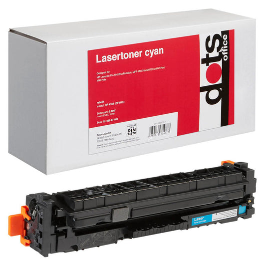 dots cyan Toner kompatibel zu HP 410X (CF411X) | 2538,3003-DOTS