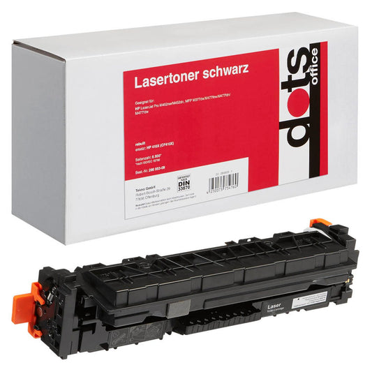 dots schwarz Toner kompatibel zu HP 410X (CF410X) | 2538,3000-DOTS