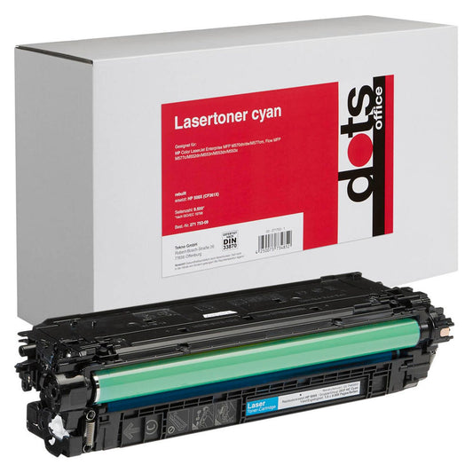 dots cyan Toner kompatibel zu HP 508X (CF361X) | 2537,3003-DOTS