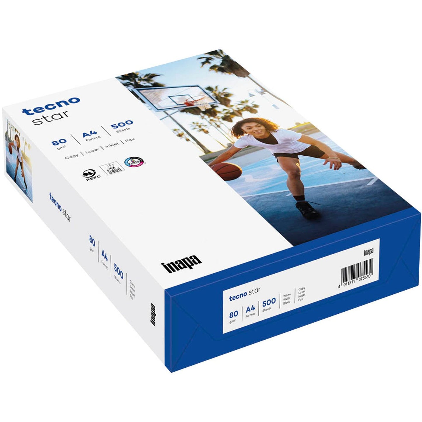 tecno Kopierpapier star DIN A4 80 g/qm | 5271 080 10 00 1 | 1 Pack = 500 Blatt