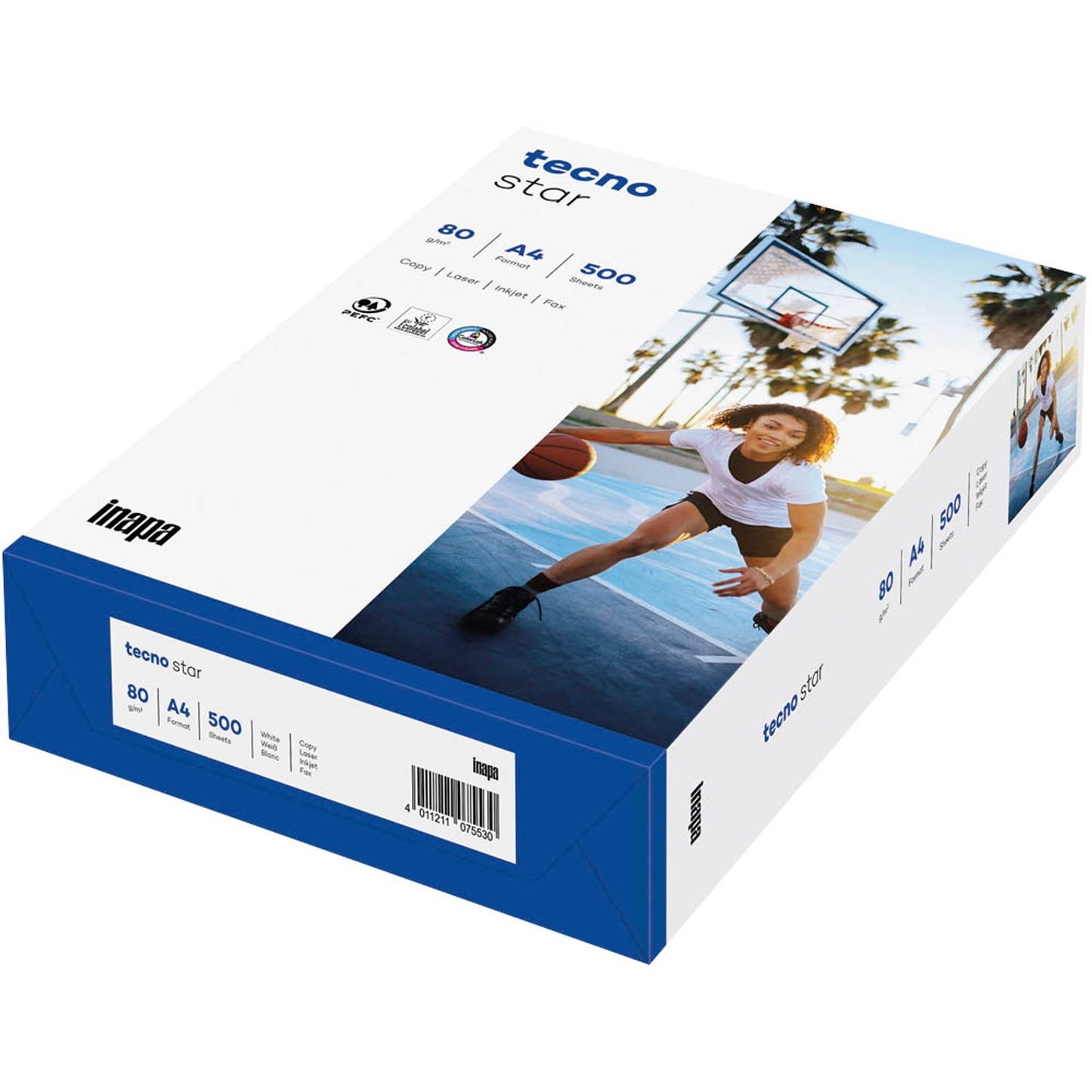 tecno Kopierpapier star DIN A4 80 g/qm | 5271 080 10 00 1 | 1 Pack = 500 Blatt