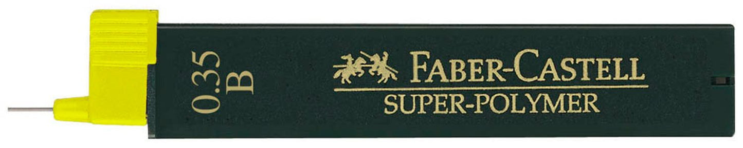 FABER-CASTELL SUPER-POLYMER Feinminen-Bleistiftminen schwarz B