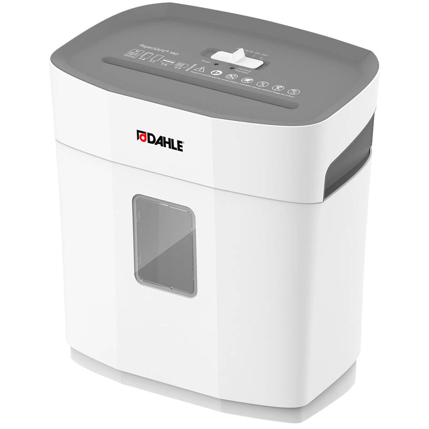 DAHLE PaperSAFE 140 Aktenvernichter mit Partikelschnitt P-4, 5 x 18 mm, bis , lichtgrau | 23140-16170