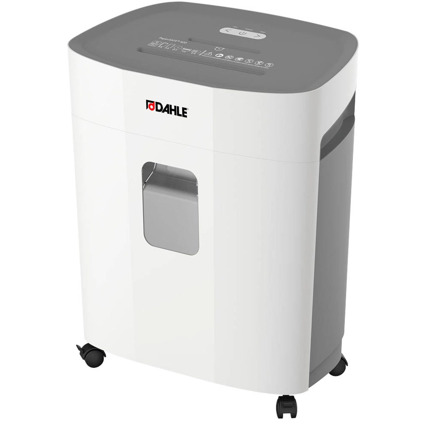 DAHLE PaperSAFE 420 Aktenvernichter mit Partikelschnitt P-5, 2 x 15 mm, bis , lichtgrau | 23420-16174