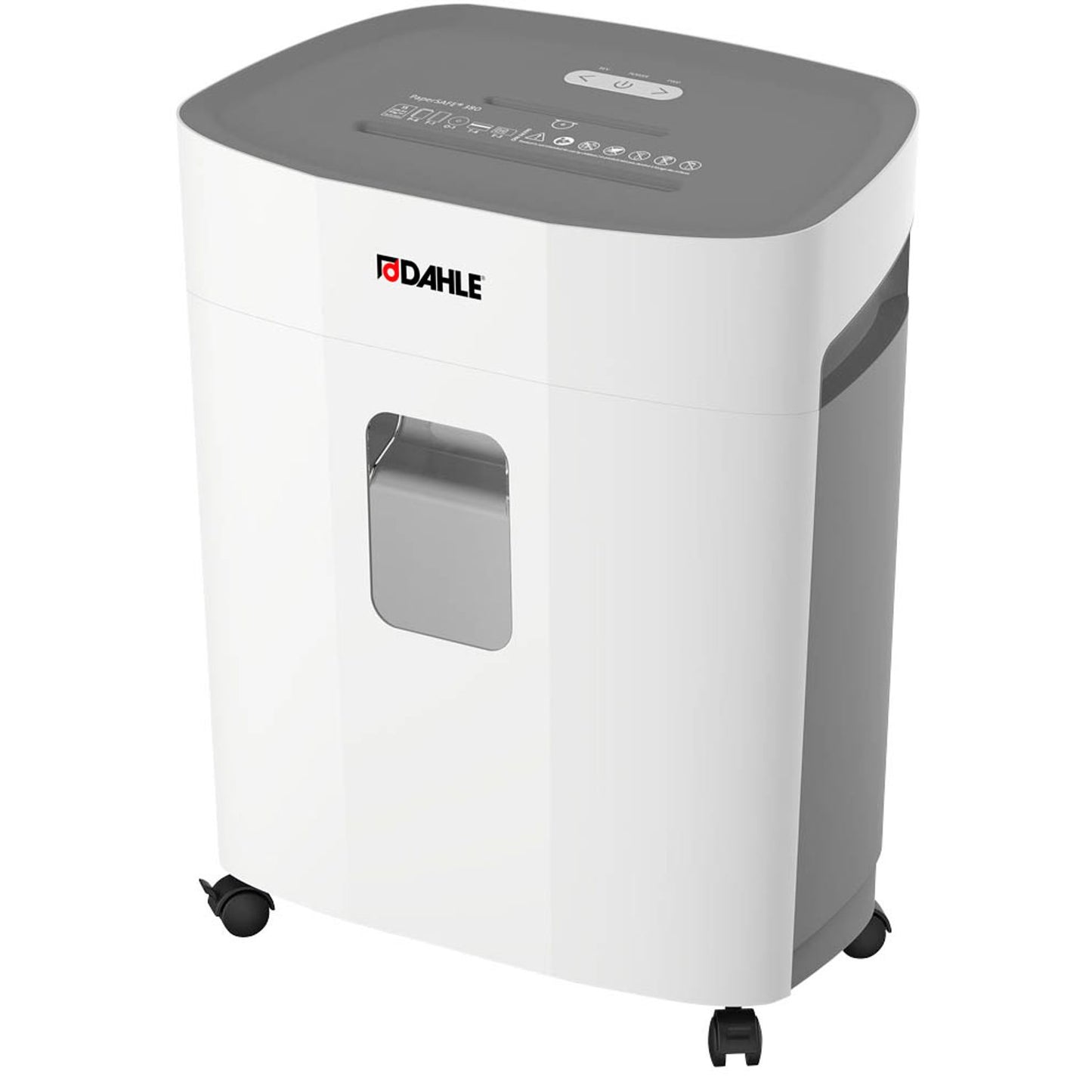 DAHLE PaperSAFE 380 Aktenvernichter mit Partikelschnitt P-4, 4 x 12 mm, bis , lichtgrau | 23380-16173